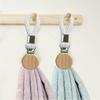 Hanging Cotton Loop Towel Hook Braided Clothes Hanger Multifunctional Cotton Rope Towel Clip  Home