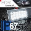 Nsautolighting LED License Plate Lights Full LED Number Plate Lamp Assembly for 2011-2018 Hyundai Elan'tra Accent Elan'tra Coupe for 2009-2018 Kia