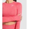 Gymshark Vital Seamless 2.0 Crop Top Coral Red Marl B1a3d Rb0z