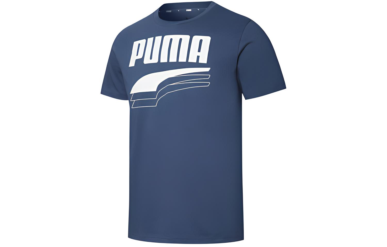 PUMA Rebel Bold T Shirt Men s Dark Denim Blue 583867-43 S