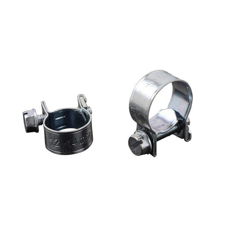 10PCS/Set Car Fuel Hose Clips Hoses Clamps Set Mini Carbon Steel Air Hose Clamp Diesel Petrol Pipe Clips Auto Hose Parts