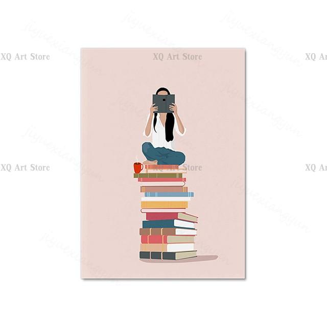 Nordic Poster Pool Party Swim Diving Bathtub Coffee Girl Abstract Wall Art Print Canvas Painting Decor Pictures Living Room Home