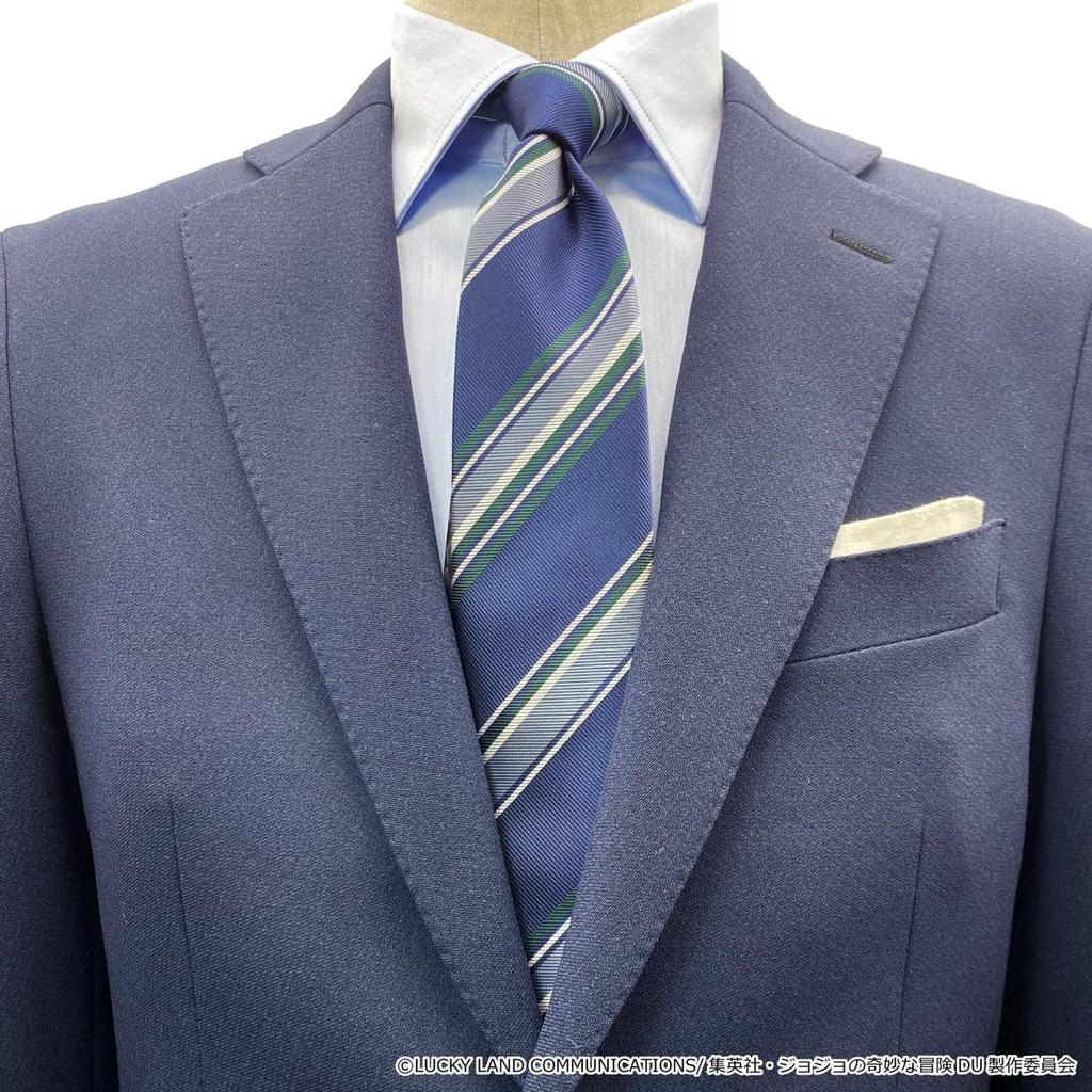 [Florence Spec] JoJo's Bizarre Adventure Part 4 Necktie Rohan Kishibe JJN000006-009 Navy 4 Standard