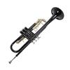 Trumpet Bb Brass Instrument Standard Set for Beginners Band Professional Performance Black