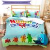 Set di biancheria da letto con motivo Numberblocks2, 3 pezzi, set copripiumino include copripiumino e federe, decorazione perfetta per la camera da letto in ogni stagione e regalo