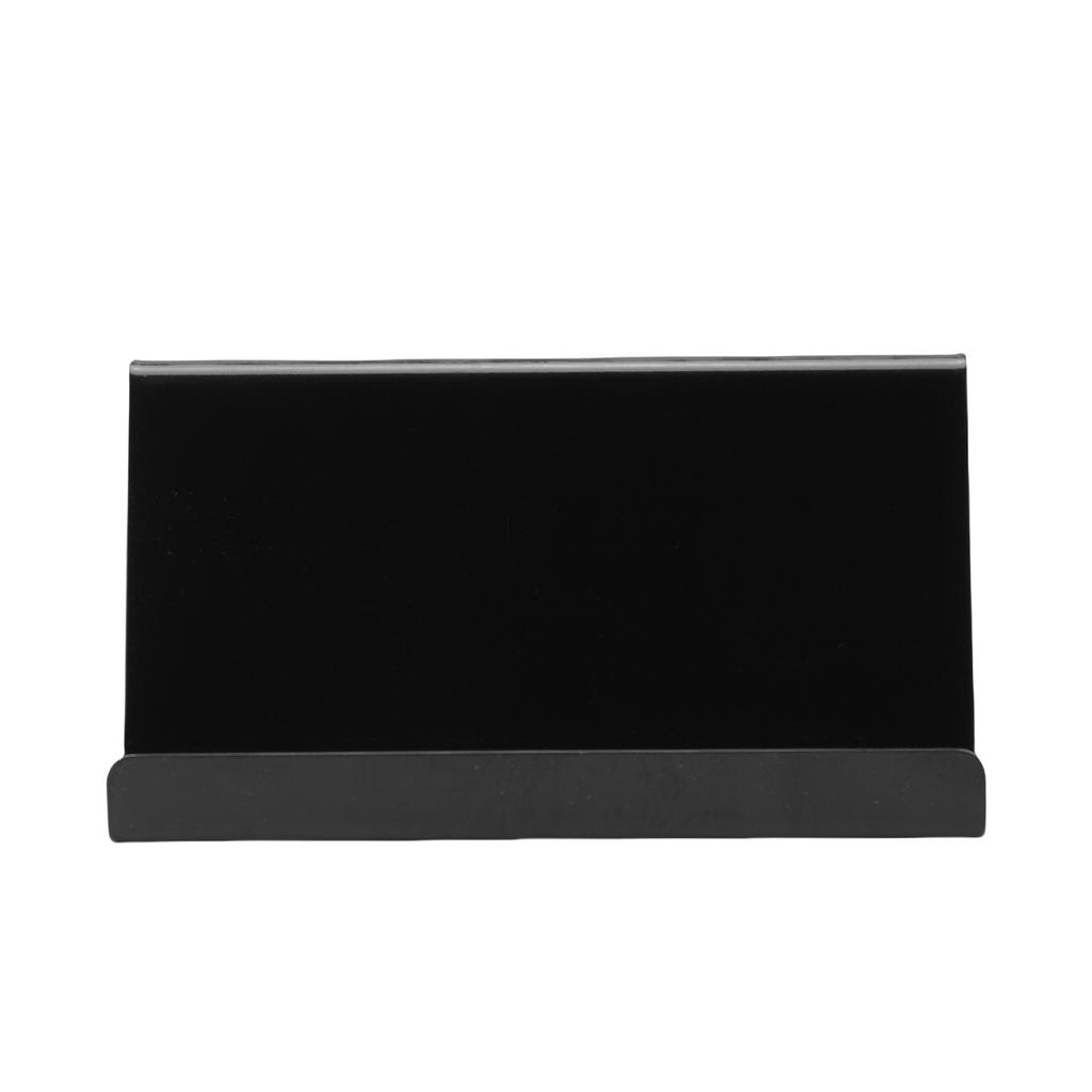 2PCS Stainless Steel Business Cards Holders Desktop Credit Name Card Display Organizers for Office Home Daily Use Black