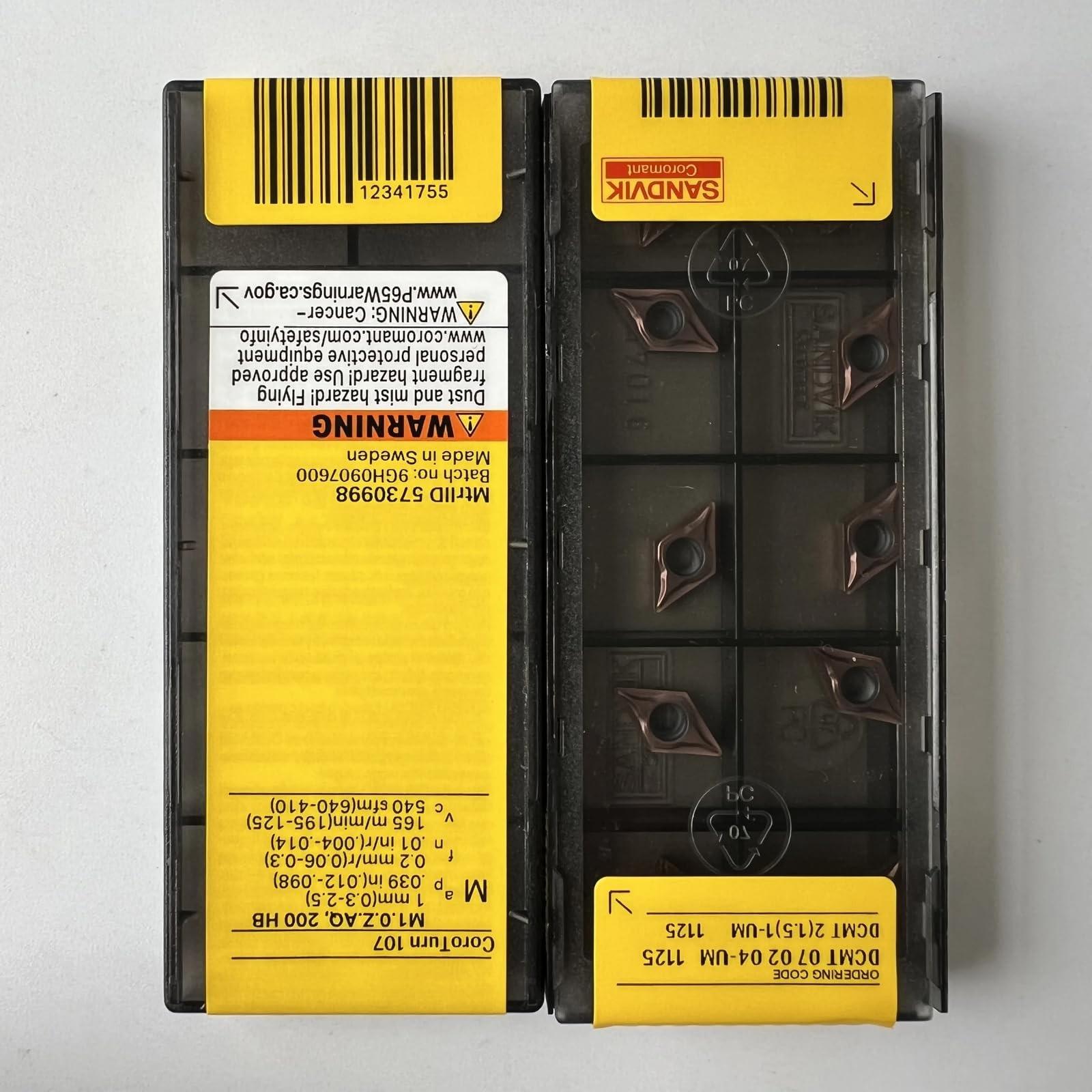 

Original Sandvik / DCMT070204-UM 1125 /CNC lathe carbide blade tool 10 Pcs