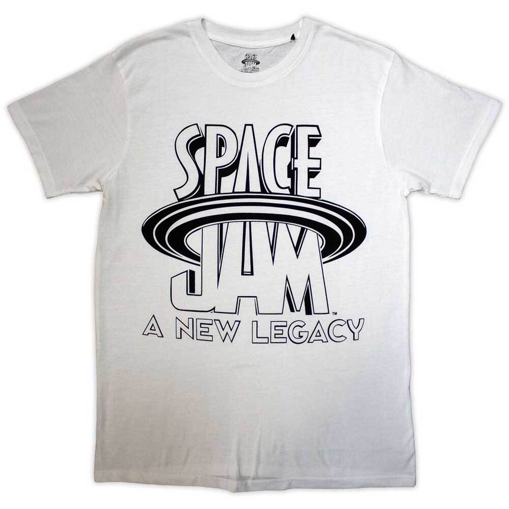 Space Jam Unisex T-Shirt: Space Jam 2 B&W Logo (Medium) S