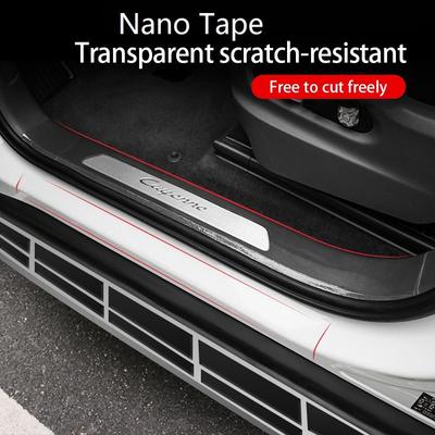 Car Stickers Car Door Sill Sticker Protector Multifunction Nano Tape Auto Bumper Strip Car Door Protect Scratchproof Accessories