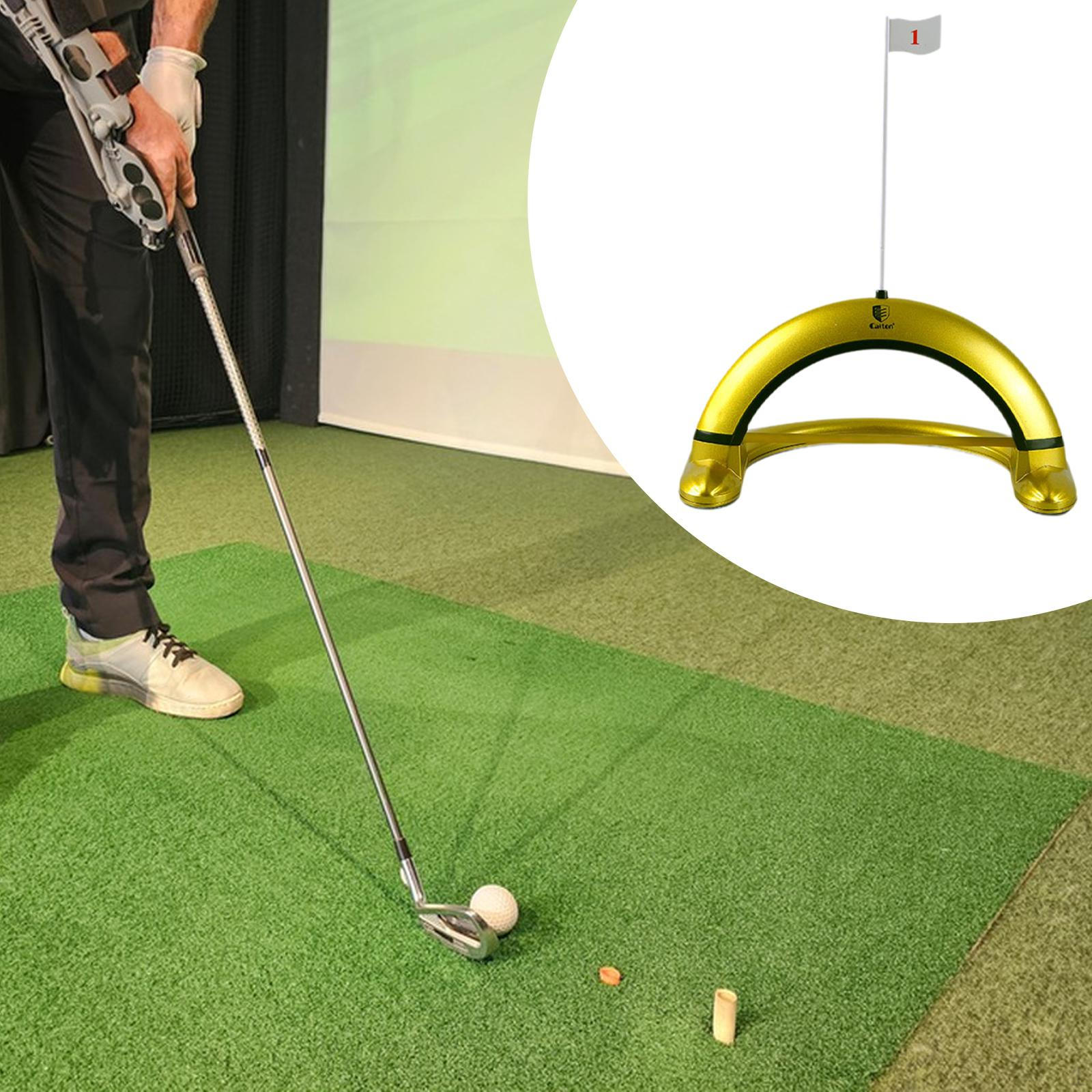 

Golf Putting Gate , Aid,Golf Equipment,Golfer Gift,Portable,with Flag Practice for Indoor Gold