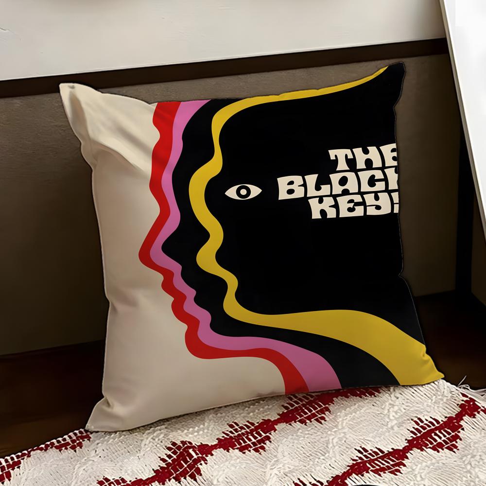 

The Black Keys Band Cushion Cover Reversible Soft Durable Pillow Cover Home Car MultiScene Use for Daily Comfort 30X30cm