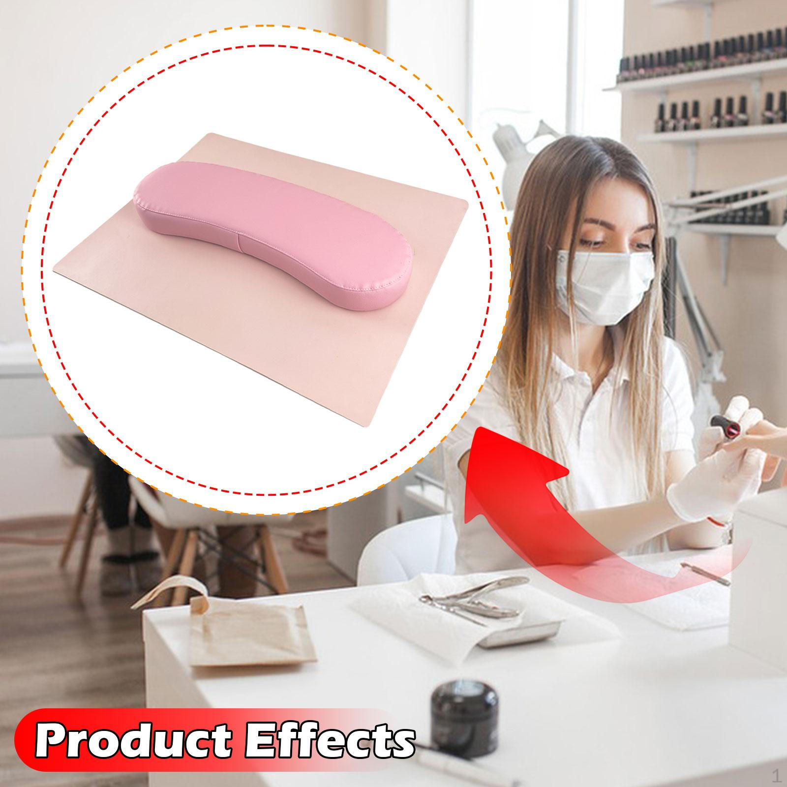 

Nail Arm Rest Cushion with Mat Manicure Holder Armrest for Acrylic Nails