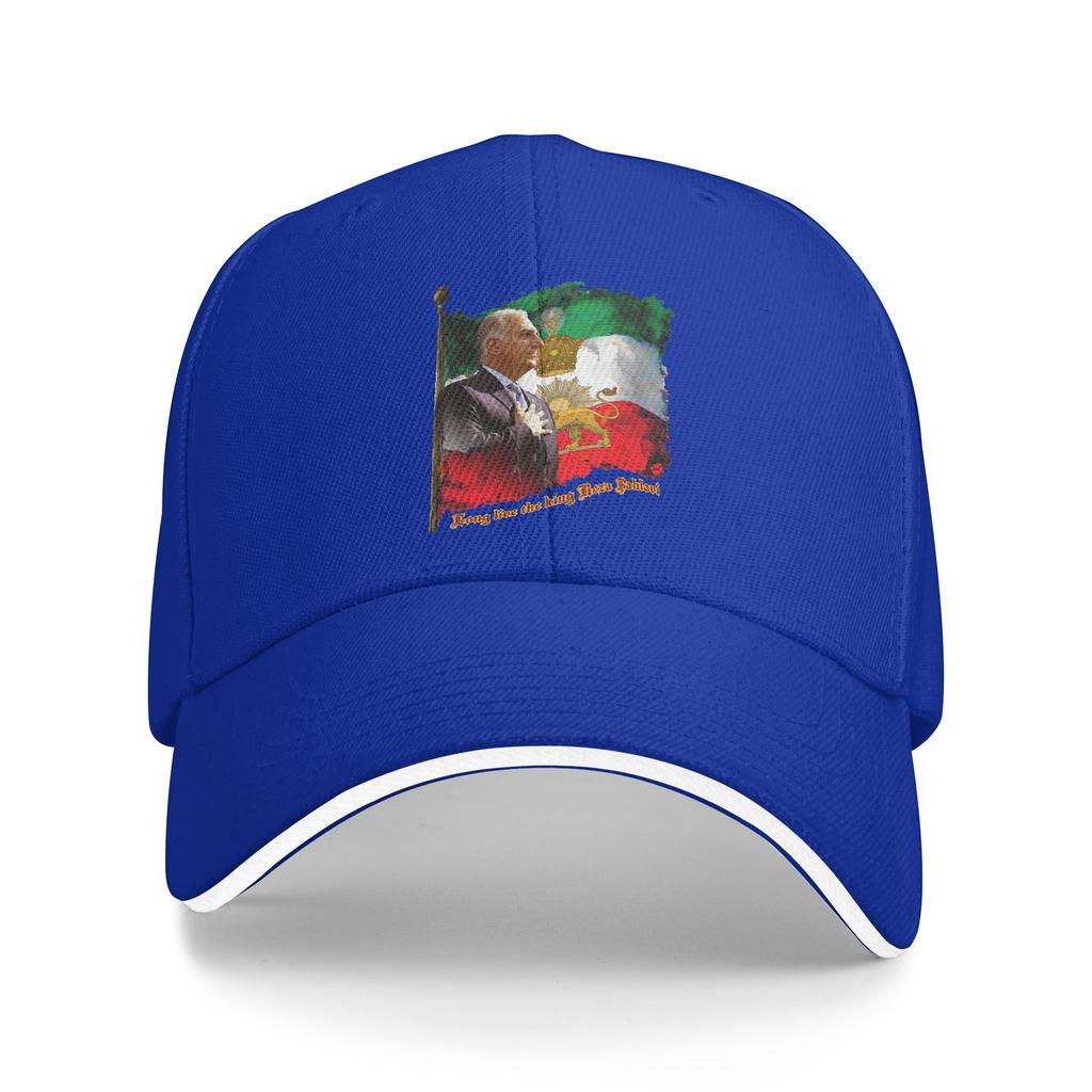 King Reza Pahlavi Sun Baseball Cap Summer Women Men Custom DIY Hip Hop Hats Breathable Casual Kpop Rock Baseball Caps