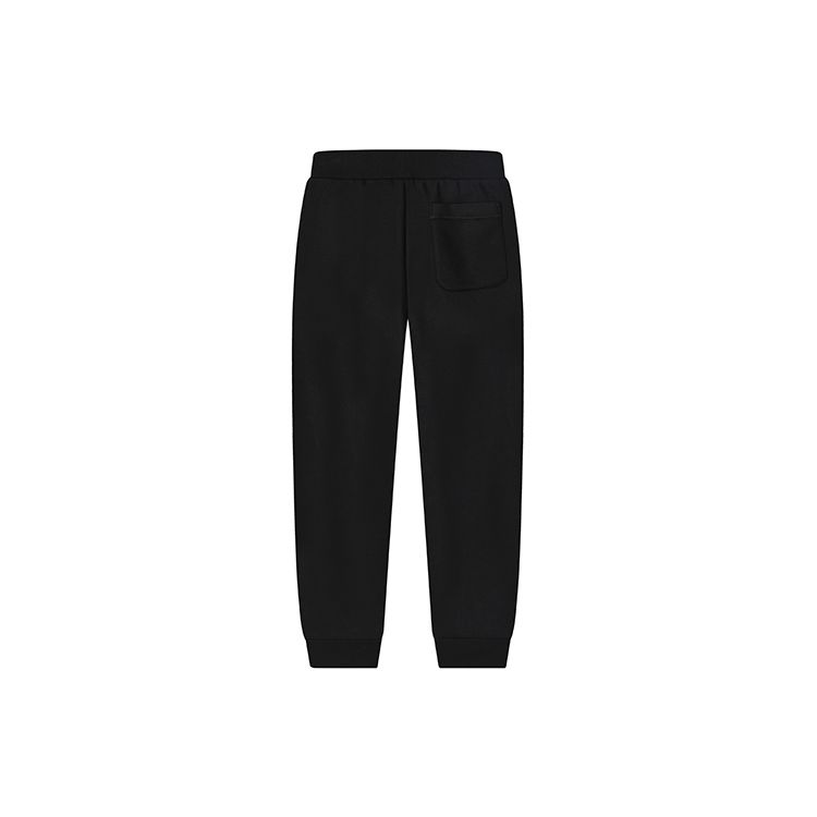 Fila FW22 Solid Color Cuffed Knit Casual Pants Men Bottoms Black F11M248604FBK