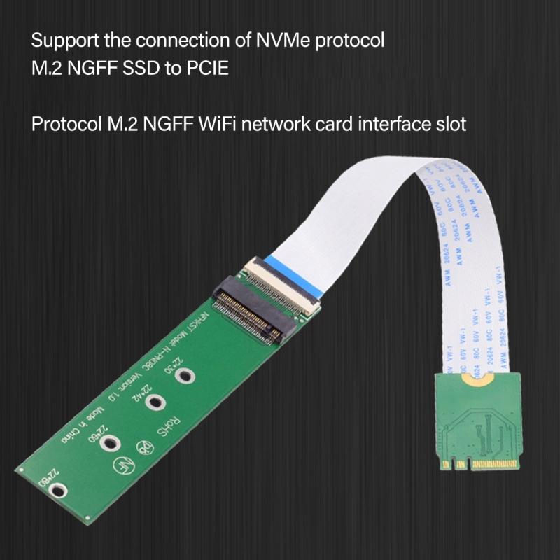 M.2 A+E Key to NVME M Key Converters for SSDs Port Extension for 2230 2240 2260 2280