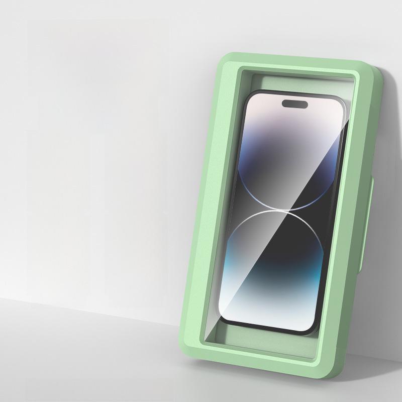 Waterproof Rotatable Touch Screen Phone Storage Rack for Bathroom and Kitchen