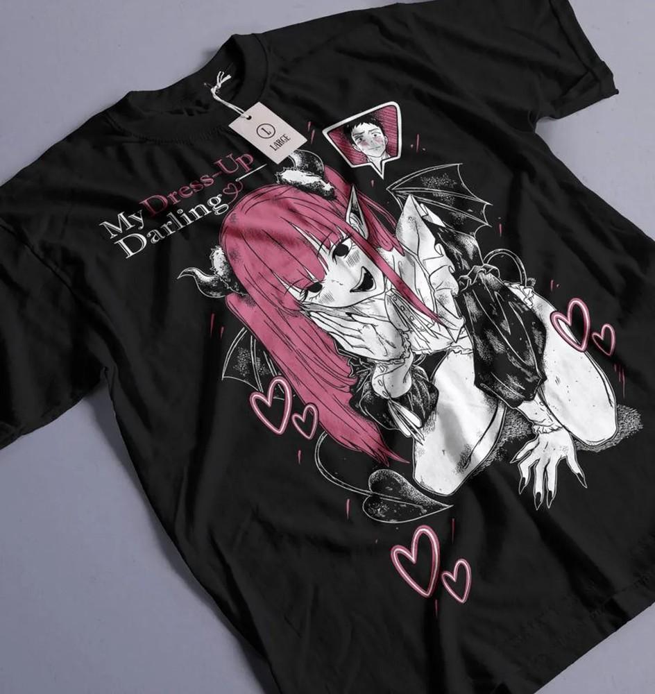 Унисекс Футболка с принтом My Cosplay Darling Anime, Футболка с графическим принтом Sailor Manga Waifu, Унисекс Футболка XL
