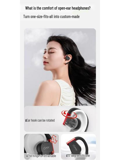 Cleer ARC3 Open-Ear Wireless Sports Headphones with Dolby AI and Bone Conduction Technology
