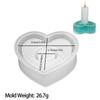 DIY Round Candle Holder Silicone Molds Star Heart Shape Plaster Resin Candlestick Mould Candle Accessories Tool Home Table Decor