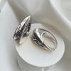 Geometric Heart Ear Buckle Hoop Earrings for Women Trendy Smooth Metal Elliptic Earring Fashion Punk Ol Earrings Jewelry Gifts