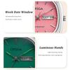 Elegant Women Wristwatch Waterproof Luminous Calendar Ladies Watch Square Stainless Steel Quartz Women's Watches Female