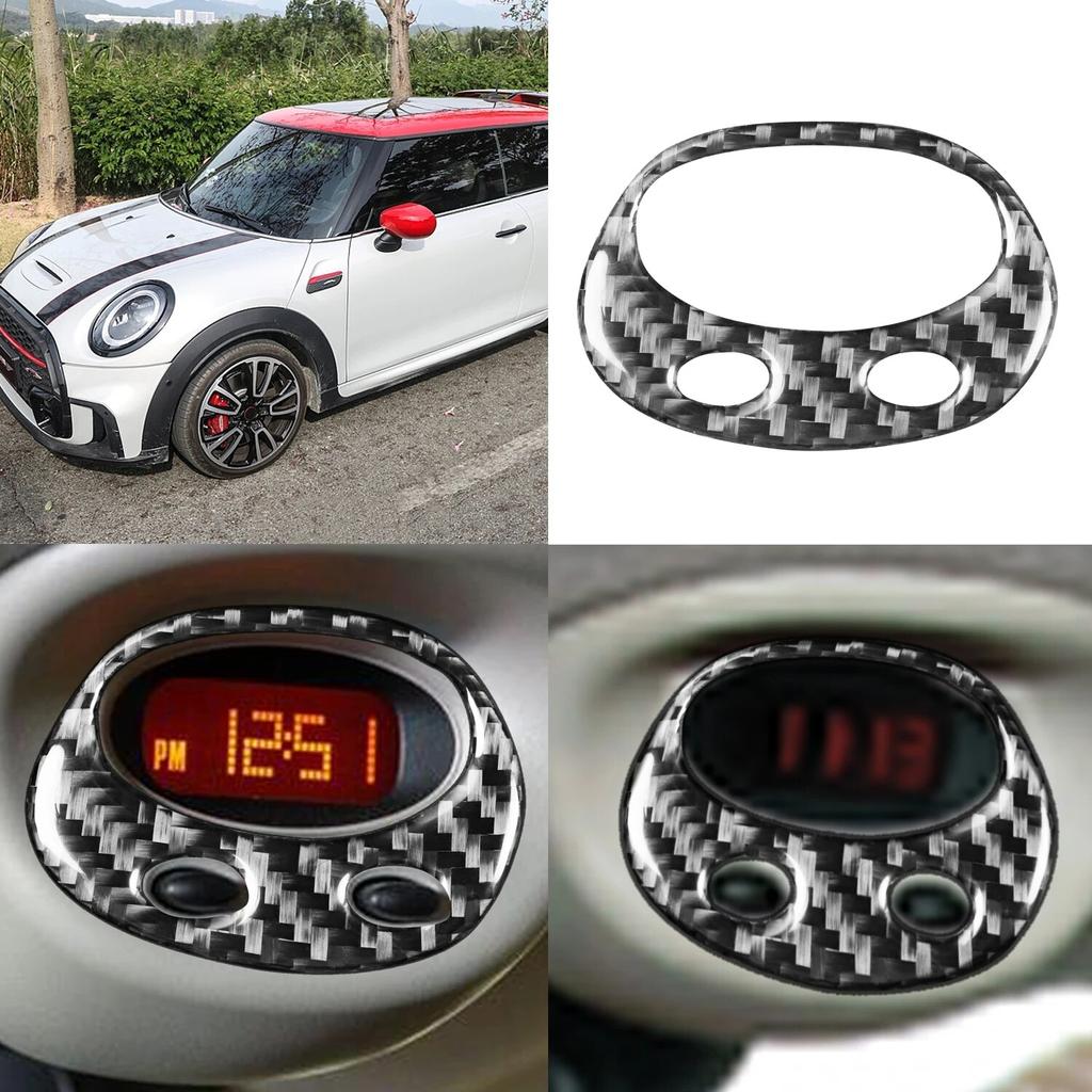 Pentru Mini Cooper Hatch One R50 R53 2002-2004 Autocolant pentru afișaj cu cap în sus, Fibră de carbon pentru mașină, afișaj deasupra capului, ornament pentru cadru de ceas digital