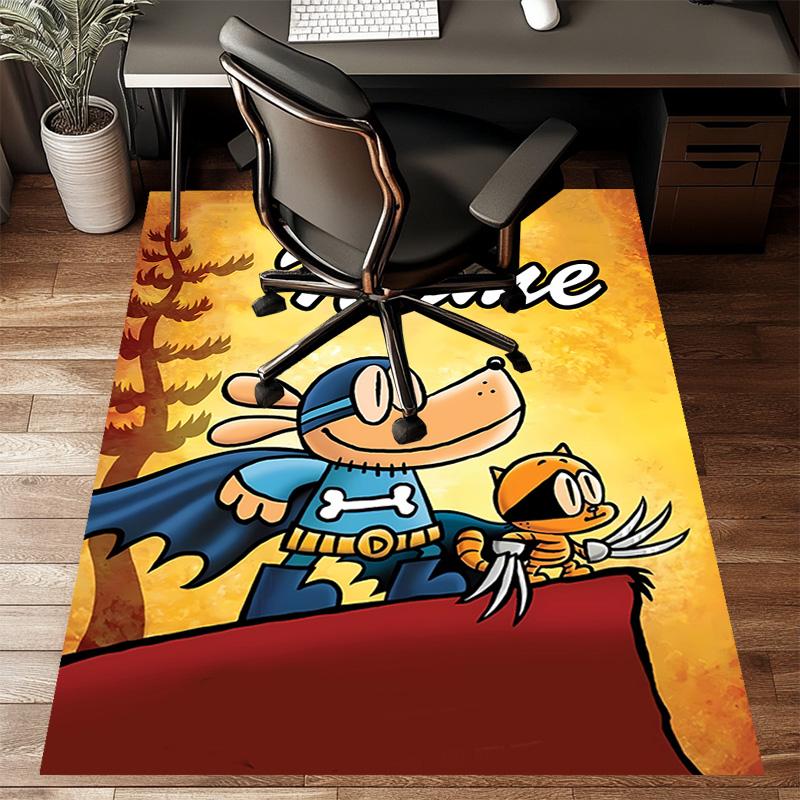 Custom DogMan Mat Personalized Name, Polyester Washable Indoor Entryway Rug, Gift for Christmas, Easter, Thanksgiving Day