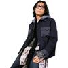 Levis Loose Fashion Lapel Casual Down Jacket Men Jackets Blue Black 002Q1-0001