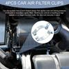 4PCS Air Filter Clips, Heavy Duty Air Cleaner Cover Clip, Air Cleaning Filter Housing Clips for Fastening Connections, Universal Automotive Spring