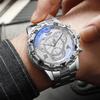 4 BUC/Set Ceasuri de Afaceri pentru Bărbați cu Cadran Mare de Lux Ceas de Mână Analogic cu Cuarț la Modă pentru Bărbați Ceas Reloj Hombre