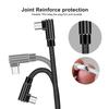 90 Degree Elbow 2.4A Charger Cord Micro USB Cable Data Cord USB Type C Cable Fast Charging Cable