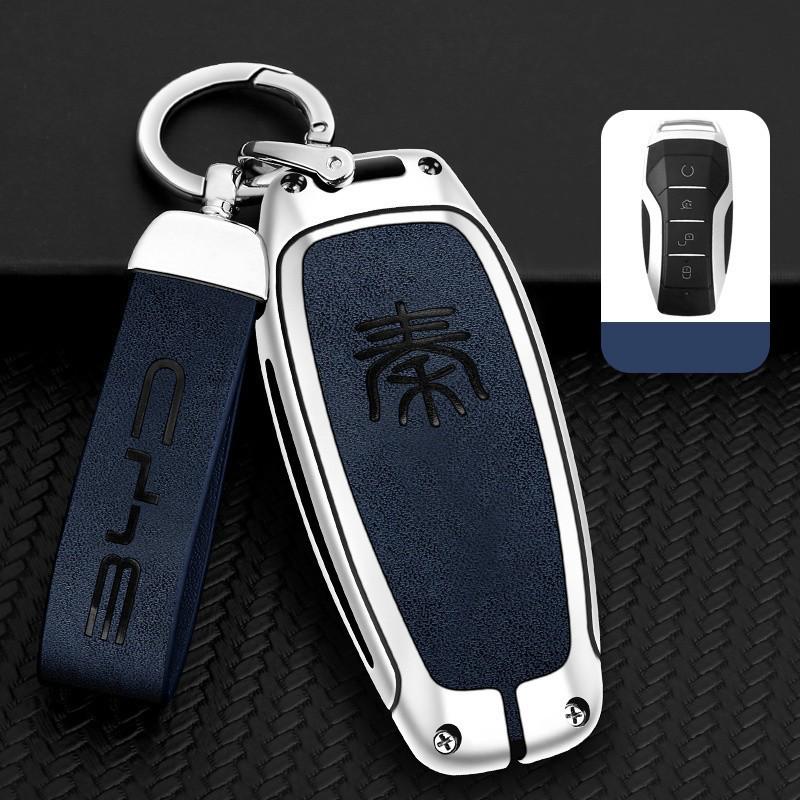 BYD Key Case Metal Shell: Anti-Lost Protection for Song PRO, Han, Tang, Song PLUS, Song MAX, Qin PRO Models.