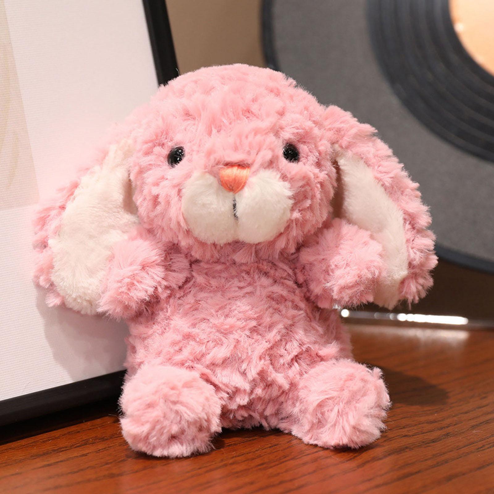 Cute Cartoon Long-eared Bunny, Sweet Bunny Plush Toy One Size розовый