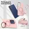 For Samsung Galaxy S25 FE Magnetic Case Rotating Ring Kickstand TPU + PC Back Cover