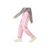 Li Ning Sports Lifestyle Series Loose Fit Cuffed Casual Versatile Knitted Sports Pants Women Bottoms Light-Pink AKLU868-7