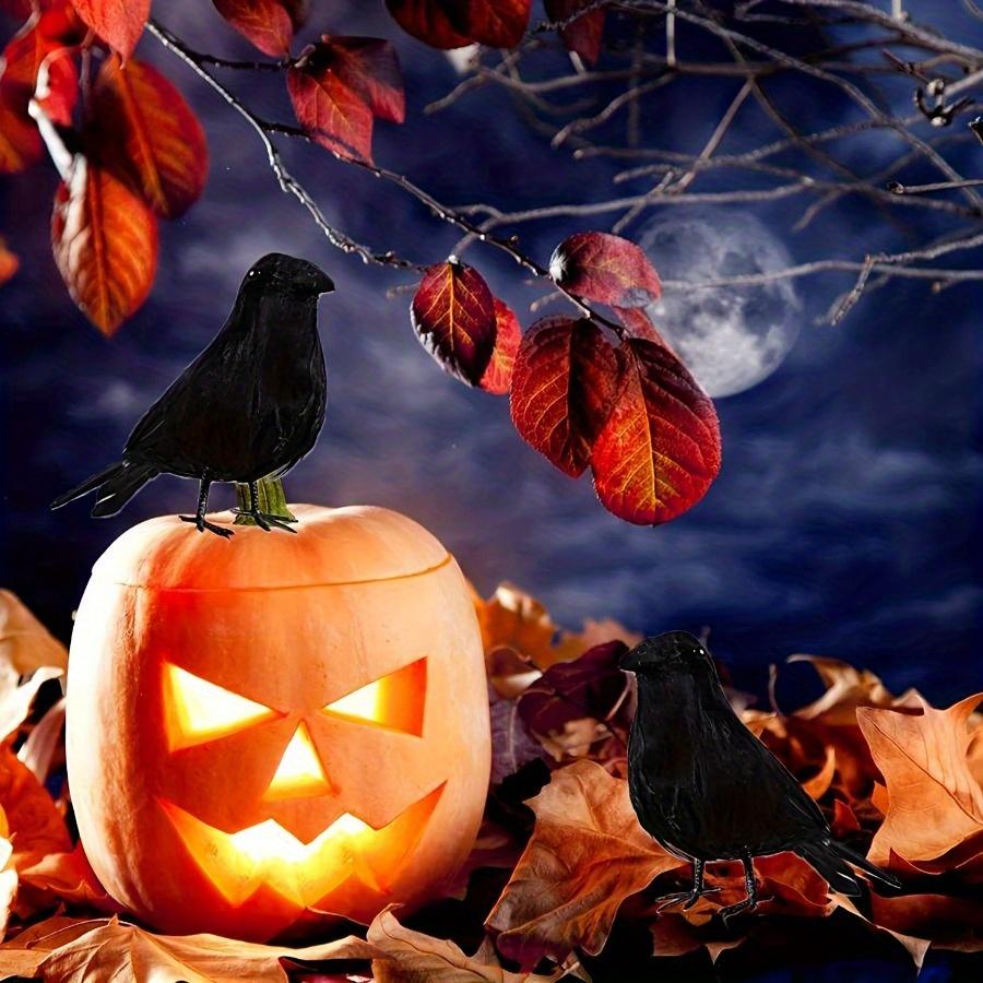 Realistic Artificial Crows Party Ornament Halloween Decorations 2023 Halloween Party Props Horror Crow Decoration