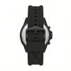 Fossil Men's Chronograph Garrett Black Silicone Strap Watch 44mm FS5695