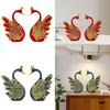 Pack of 2 Swan Statues, Swan Figures, Desktop Ornaments, Animal Sculptures for An Anniversary