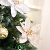 Realistic Christmas Velvet Flower Simulation Christmas Tree Decorations  Home New Year Decor Gifts