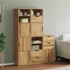 VidaXL Side Cabinets 5 Pcs ODDA 40x24x79 Cm Solid Pine Wood, Cabinet, Buffet, Kitchen Storage Furniture, Furniture of 3365356