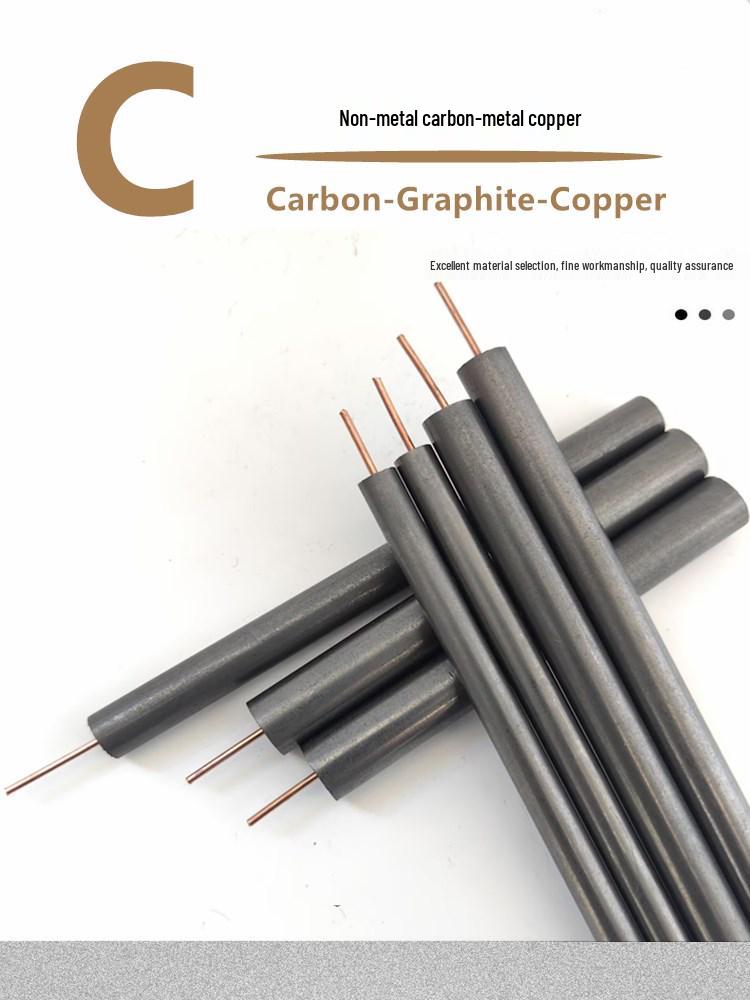 High-Purity Graphite Electrode with Copper Lead Wire for Electrolysis and Electroplating