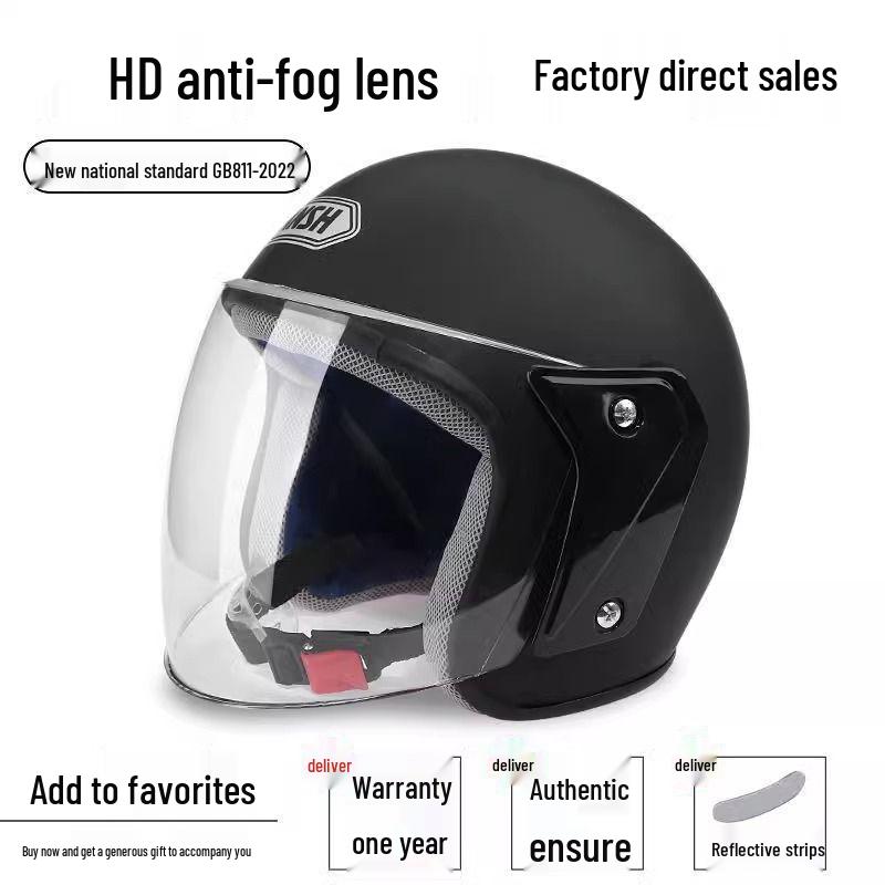3C Certified All-Season Electric Motorcycle Helmet for Men & Women
