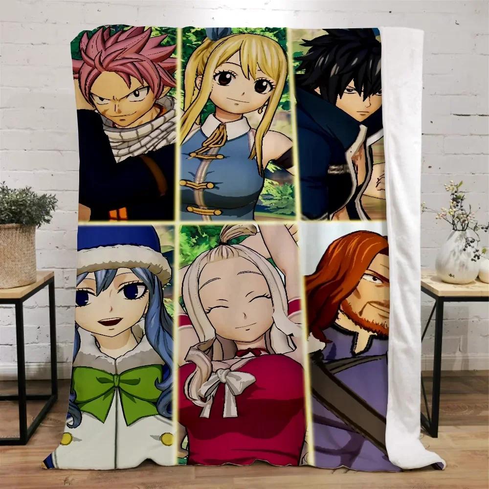 Fairy Tail Coral Warm Blankets for Cold Home and Decoration Winter Blanket Bed Microfiber Bedding Beach Towel Fluffy Plaid Throw