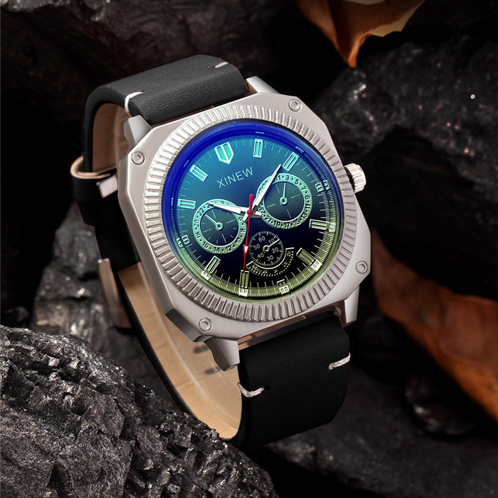 

Превосходные мужские повседневные аналоговые наручные часы с ремешком из нержавеющей стали One Size