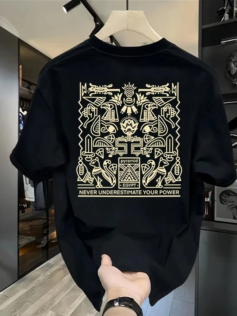 MenS Graphic TShirt  Casual Crew Neck Short Sleeve Casual AttireBold Print DesignQuality Fabri S