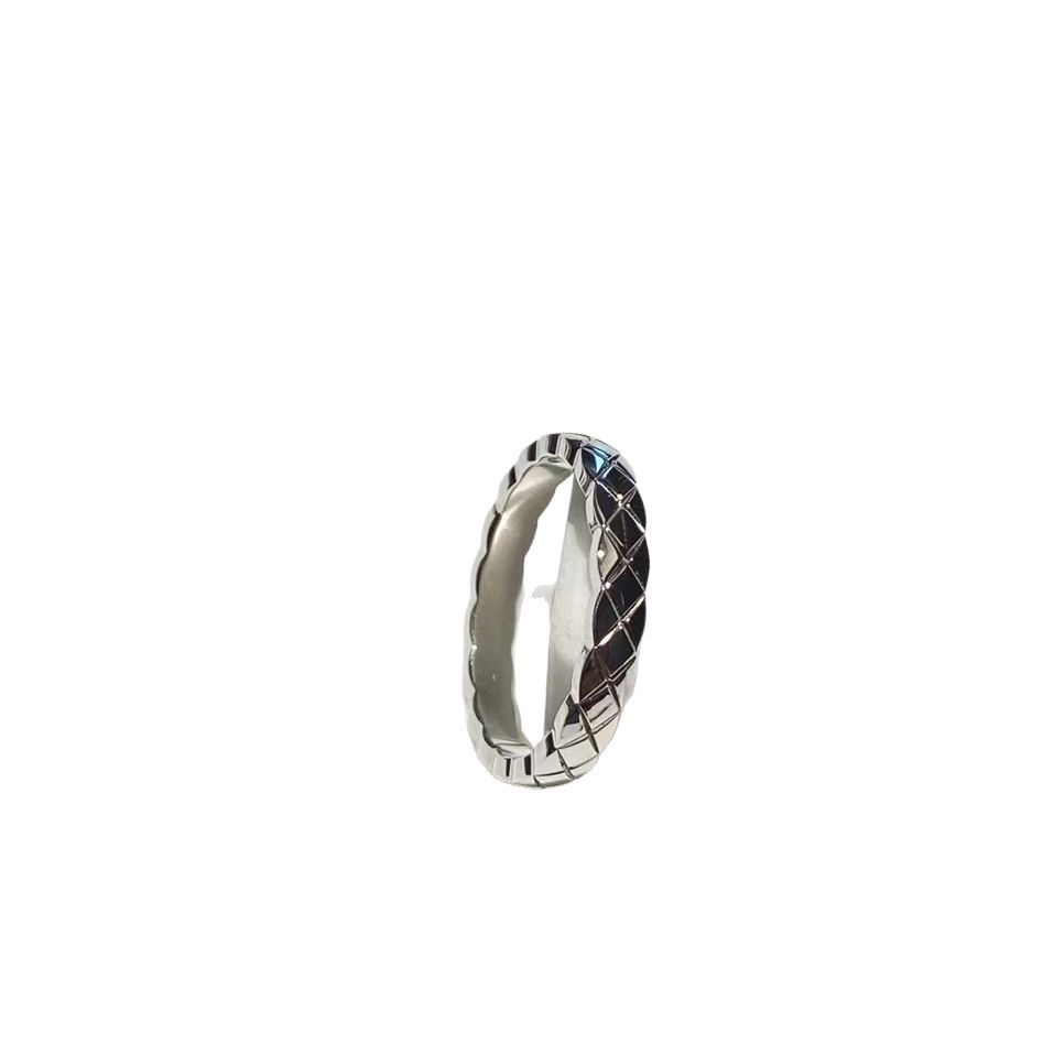 Bague Losange Haute Version en Argent Sterling 925 Plaqué Or 18K Petite Bague Parfumée Lisse Diamants Entiers Bague Seiko