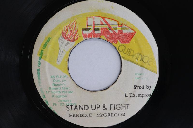 7inch Record FREDDIE MCGREGOR Stand Up Fight Stand Up Fight NONE JAH GUIDANCE 1982 Jamaica Reggae Ska Dub Used