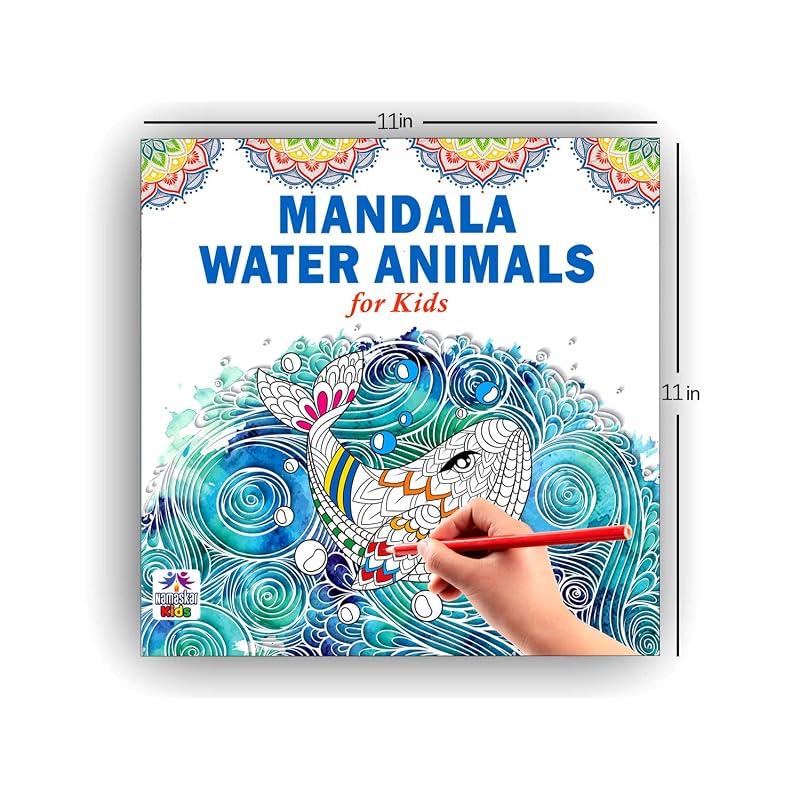 Mandala Sea Animals Art ing Book for Kids | OceanThemed Mandala Designs to Enhance Art ing, Drawing & Focus | High Quality Premium Paper