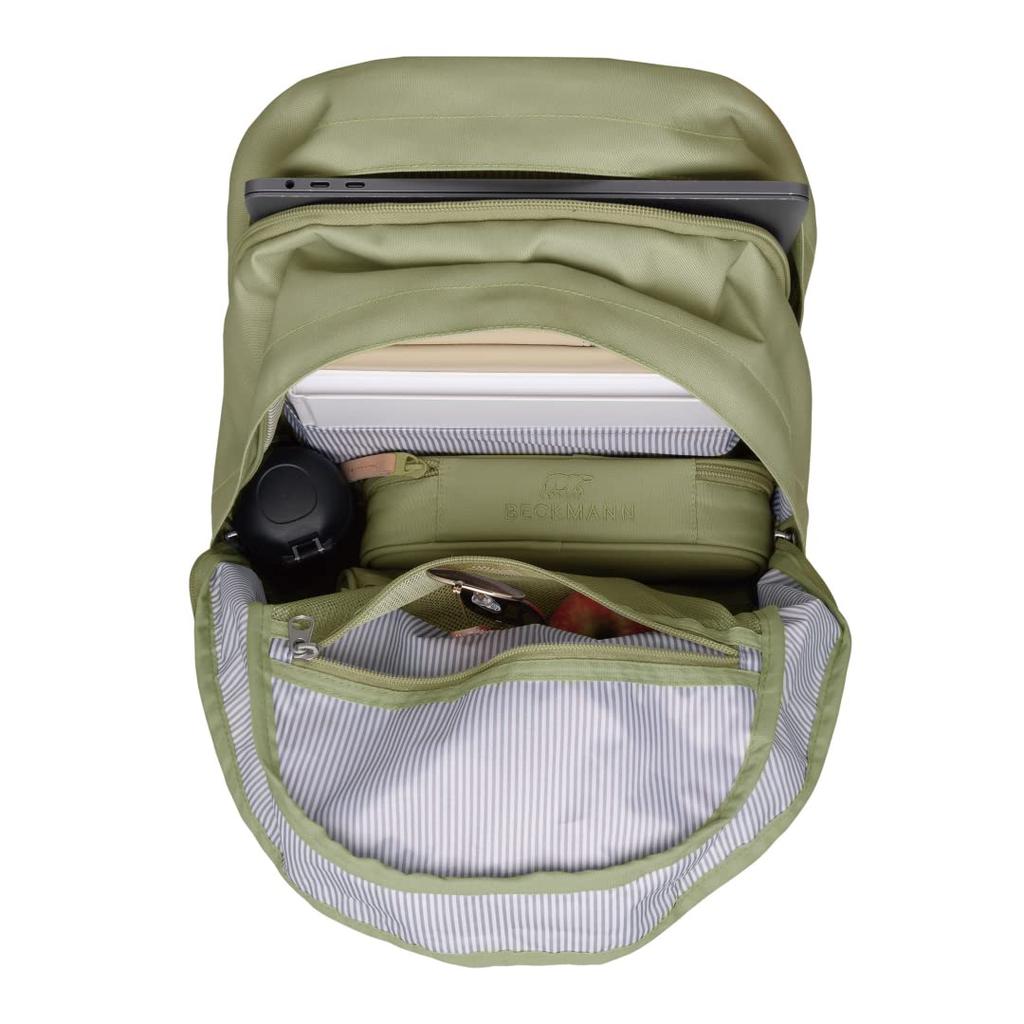 Beckman Norway Backpack CITY 30L Soft Green Backpack for Men and Large Comes with Rain Scandinavian [BECKMANN] Women, Computer, Business, Capacity,