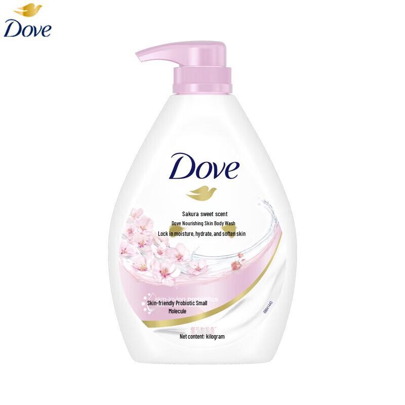 Dove Cherry Blossom Nourishing Body Wash with Liby Bleach